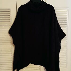 KOHLS SONOMA BLACK PONCHO